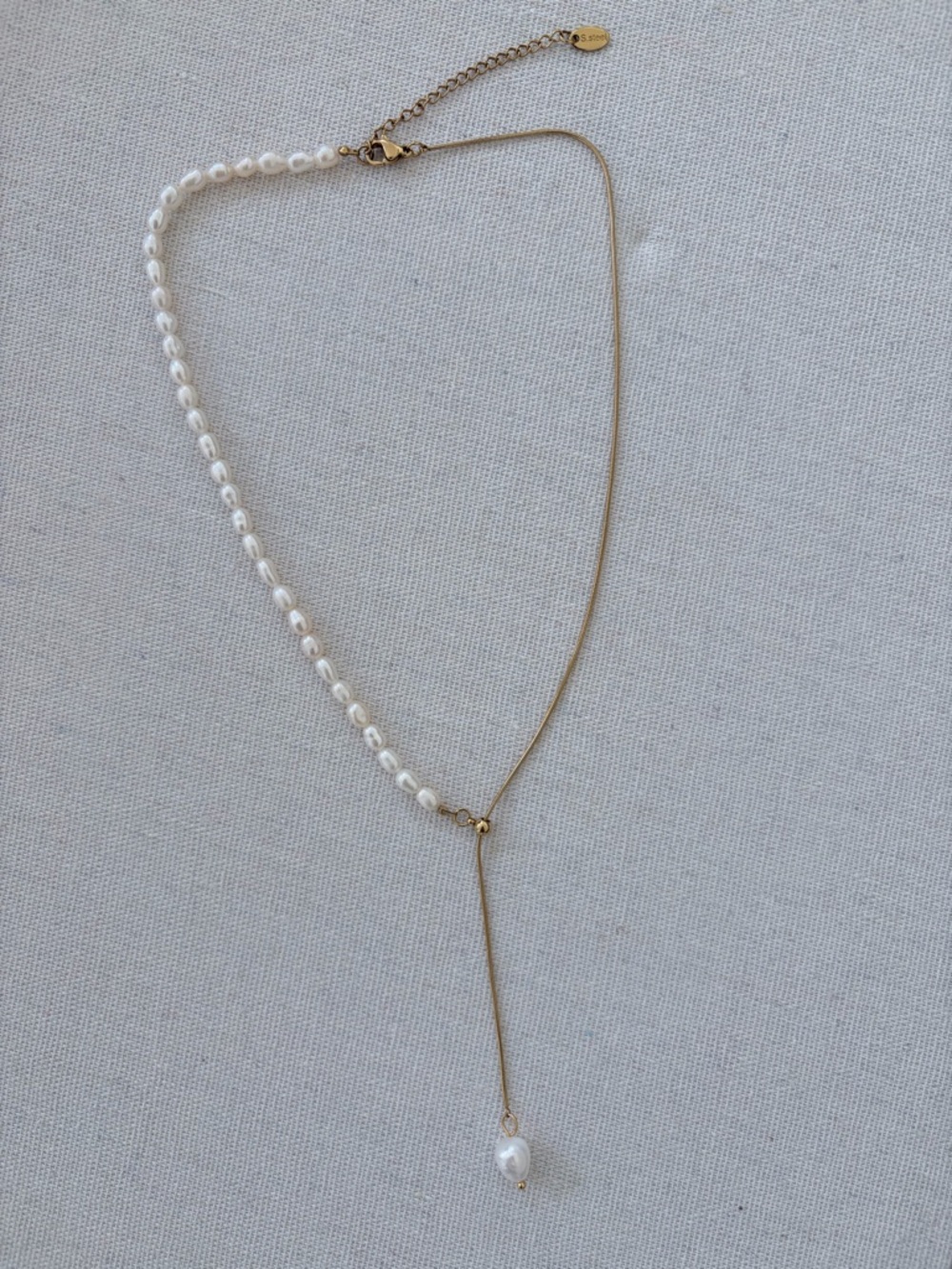 Japanese Freshwater Pearl Necklace with Pearl Pendant